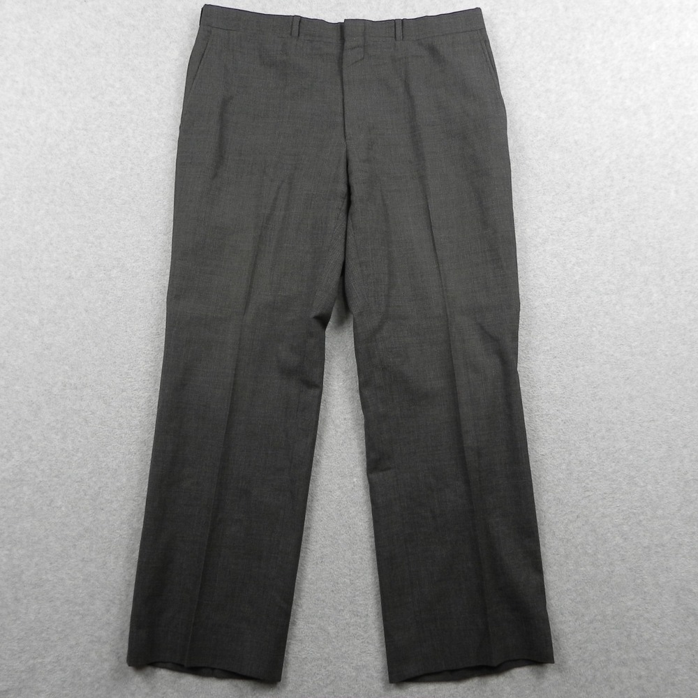 Allen Solly Pants Mens 36x29 Dress Slacks Suit Business‎ Formal Flat Front Brown